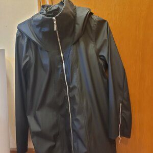 Black rain coat